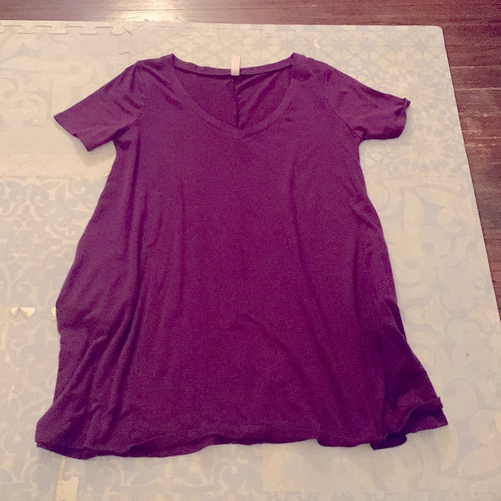 Zenana Premium Purple Tunic with Pockets